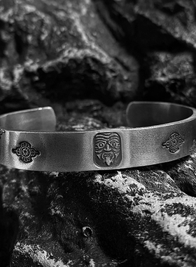 999拉姆桑耶金刚杵纯银手镯