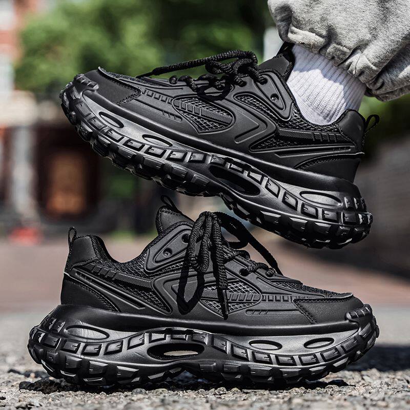 老爹鞋男新款绑带做旧脏脏鞋厚底休闲鞋韩版潮流运动鞋子