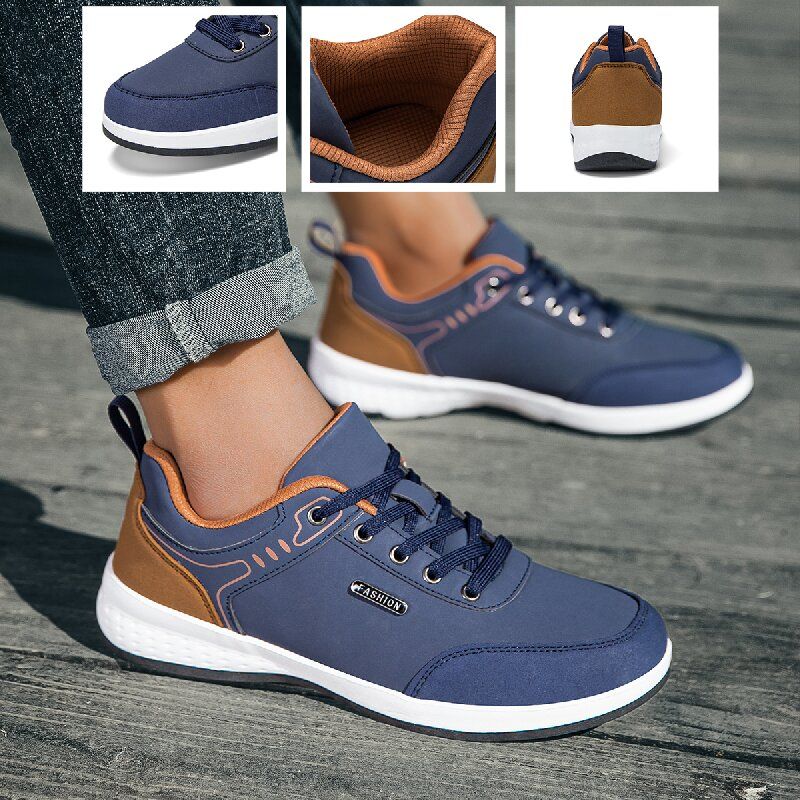 春季新款男鞋子中老年健步鞋男士运动休闲鞋防滑爸爸鞋软底老人鞋