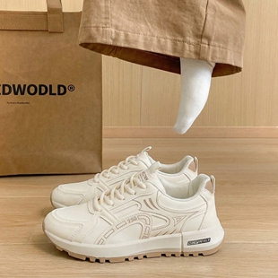 女鞋初三高中学生中考体育考试跑步跳绳专用鞋女超轻阿甘运动鞋秋