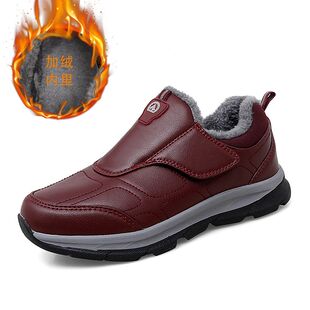 加绒老人鞋加肥加宽脚肿鞋中老年拇指外翻大脚骨浮肿糖尿足鞋子