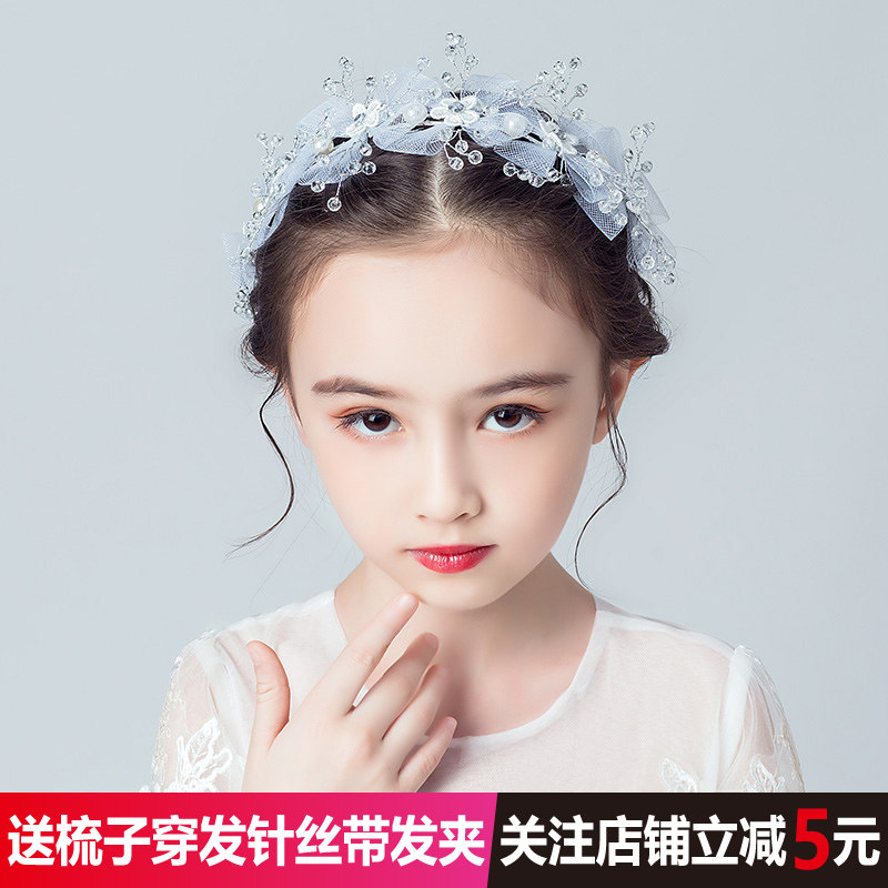演出小女孩公主森系韩国花童发带