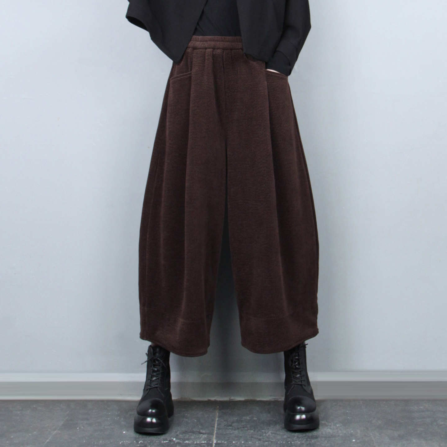 灯芯绒裤九分裤女花苞裤2025年秋冬新品阔腿裤宽松显瘦灯笼裤靴裤