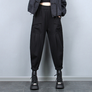 大口袋休闲裤女士哈伦裤2026年春季新品垮裤大码宽松版老爹裤长裤