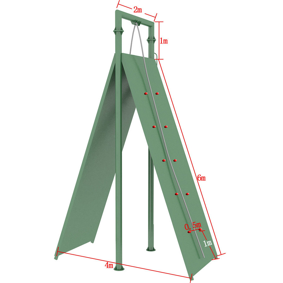 200米障碍器材高架速降独木桥森林消防灭火训练器材