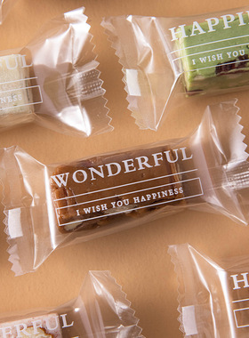 新年太妃糖包装袋高级封口机手工牛轧糖果包装袋红色2025新款烘焙