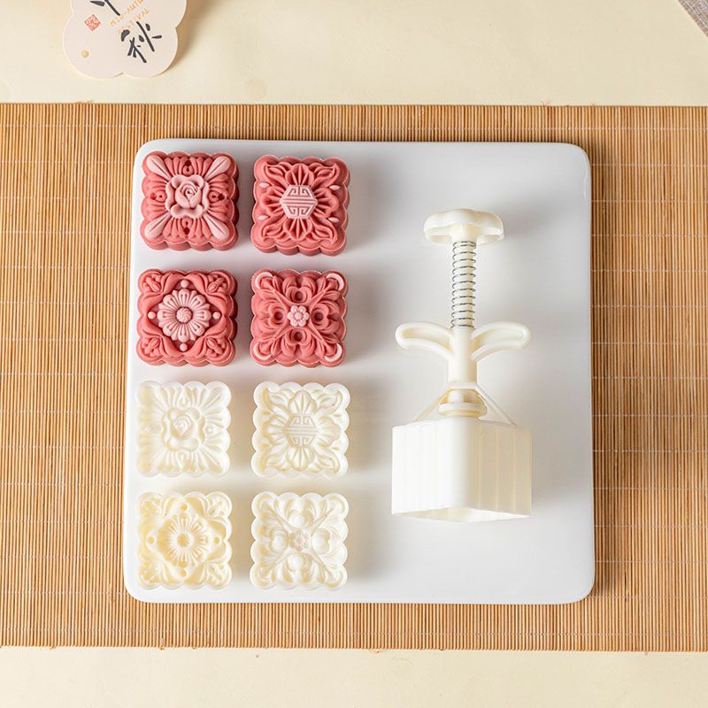 2025新款月饼模具手压式家用按75克工具磨食品级中秋国风绿豆糕点
