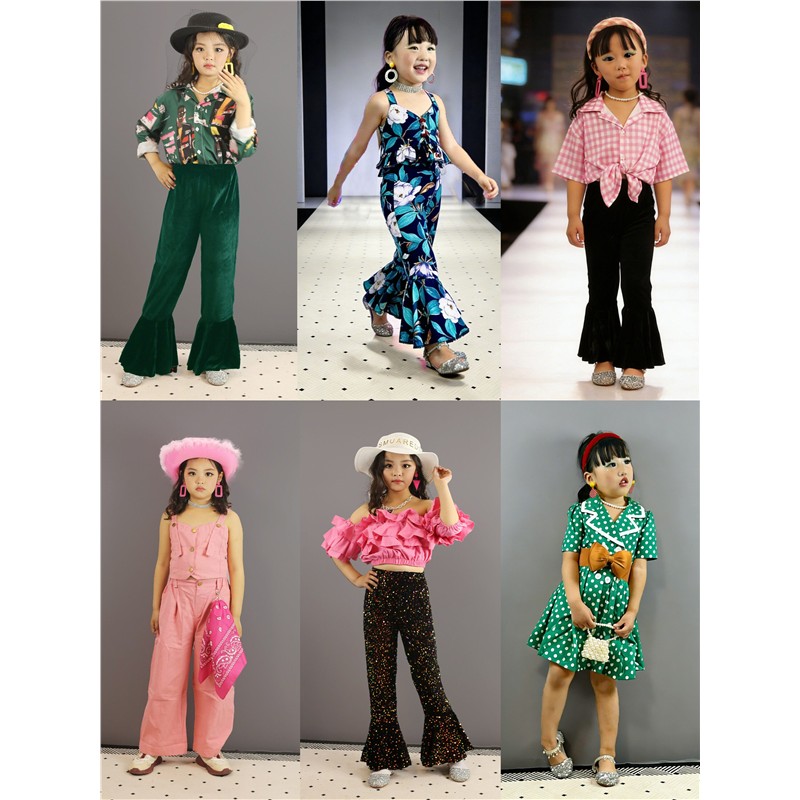 8090年代儿童演出服8090年代港风怀旧复古女童装幼儿园走秀表演套