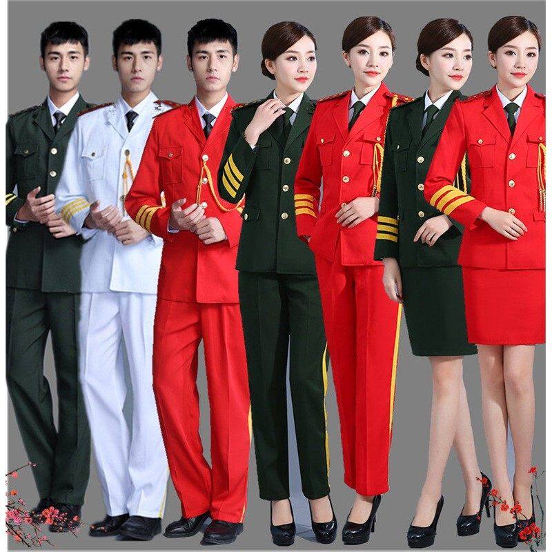 军乐队打鼓演出服成人摇滚乐队鼓号队管乐腰鼓队男女表演外套长袖