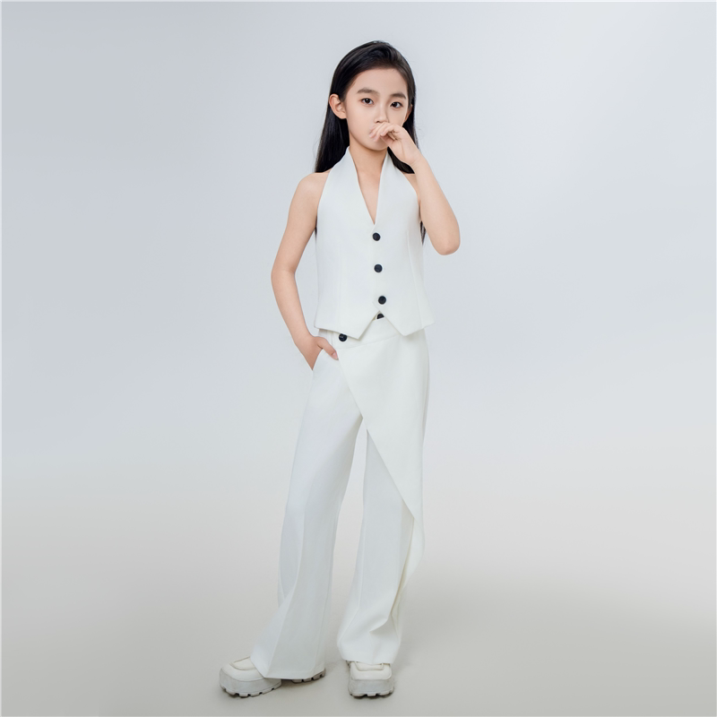 街舞嘻哈走秀潮服女童走秀礼服走秀潮服时尚个性女童儿童走秀潮服