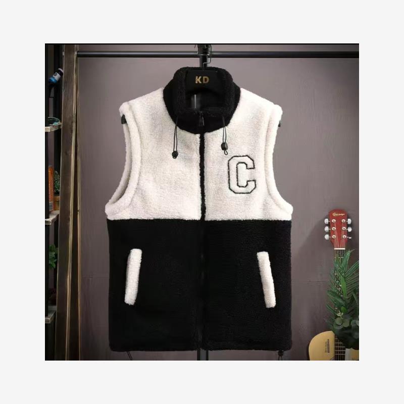 秋冬季青少年羊羔绒马甲1