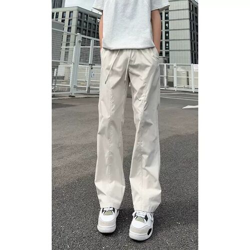 卡其色美式速干裤子男夏