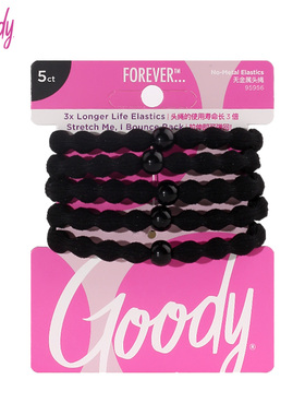Goody歌妮豌豆发圈经典款高马尾扎发神器橡皮筋运动发绳头绳正品