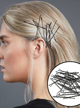 Goody歌妮发夹女固定金属黑色百搭一字夹发饰头饰刘海碎发侧边夹