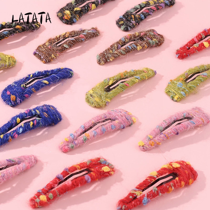 秋冬新款可爱毛线造型固定水滴夹