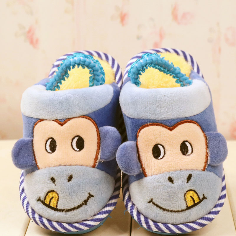 Pantoufles enfants en suède pour hiver - semelle EVA - Ref 1006700 Image 4