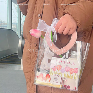 38女王节妇女节蛋糕甜品手提袋礼物袋三八女神节花束伴手礼礼品袋