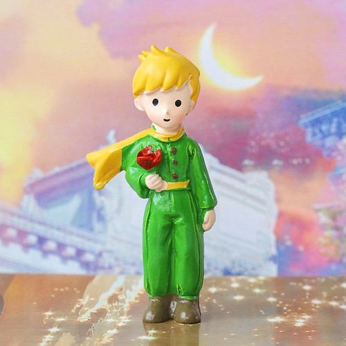 玫瑰花小王子蛋糕装饰车载桌面