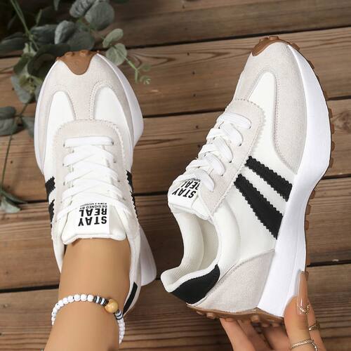 Spring Thick Bottom Women Sneakers 2025 Summer Casual Patchw