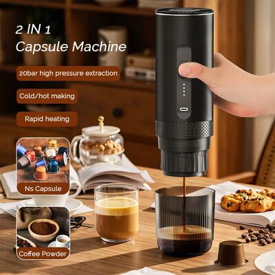 3-in-1 Portable Capsule Coffee Machine Wireless Espresso Cof