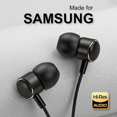 Type C Wired Headphones HiFi Stereo With Mic Earphones For S