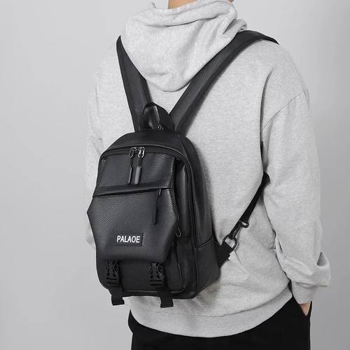 Mini Men's Backpack Fashion Small Man Multifunction Chest Ba