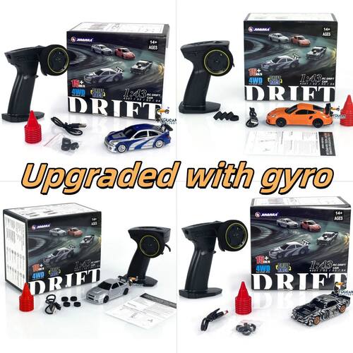 Gifts 1/43 RC Drift Car with Gyro Upgraded Ver 2.4G Remote C