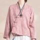 Chinese Linen Style Sleeve Retro Cotton Long Embroidered Ope