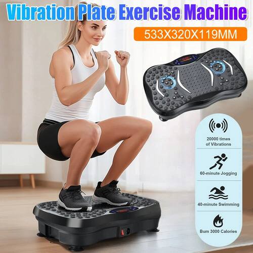 Whole Body Workout Vibration Plate Exercise Machine Power Vi