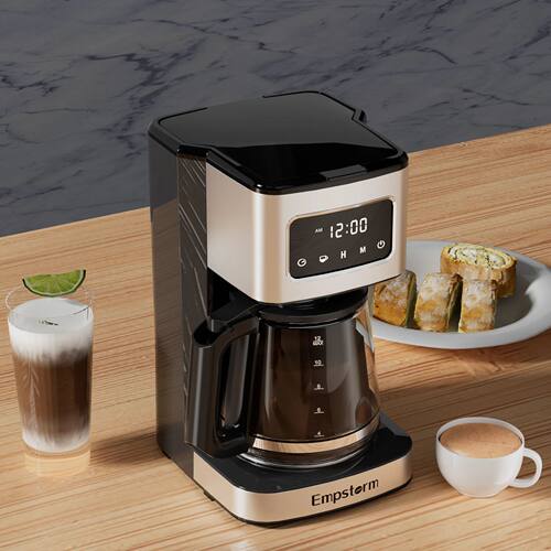 Empstorm Black Programmable Commercial Coffee Machine with G