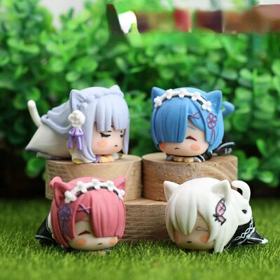 Cute Rem Figure Anime Re Zero Kawaii Ram Statues Emilia Echi