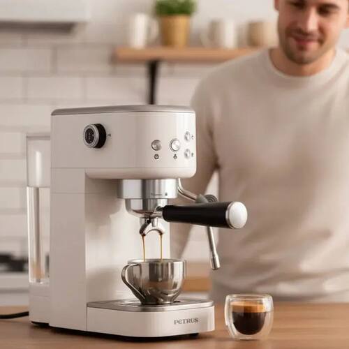 Small Household Semi-Automatic Espresso Coffee Machine - Sty