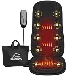 Back Massager with Heat Massage Seat Cushion with 10 Motors