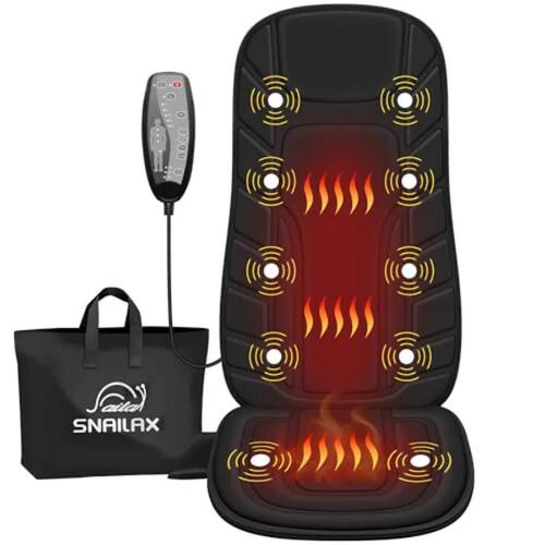 Back Massager with Heat Massage Seat Cushion with 10 Motors