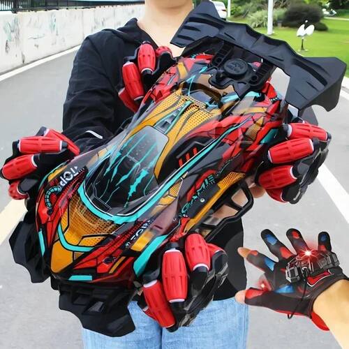 Drift RC Car With Led Lights Music 2.4G Glove Gesture Radio