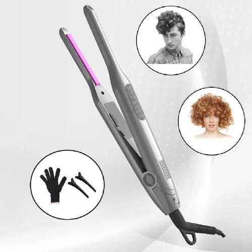 Mini Hair Straightener Comb Pencil Hair Curler two in one Ce