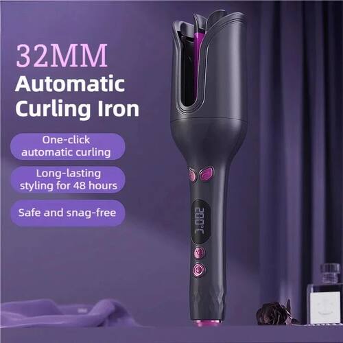 32MM Electric Rotary Curling Iron Automatic Hair Curler Nega