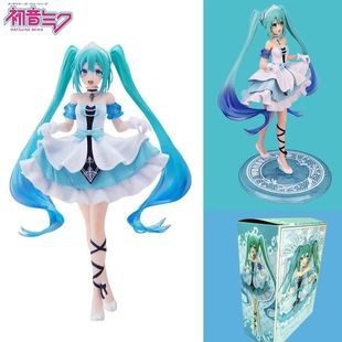 New 20cm Desktop Cute Hatsune Miku Kwaii Style Anime Figure