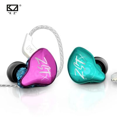 KZ ZSTX 1DD+1BA Hybrid Driver In-ear Earphone Noise Cancelli
