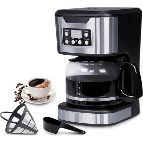 【NEWLY】12 Cup Brew& Drip Coffee Machine Maker Programmable