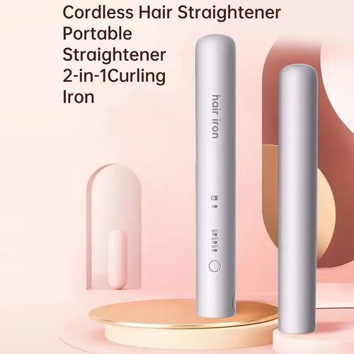 Durable Wireless Hair Straightening 2in1 Mini Hair Curler Im