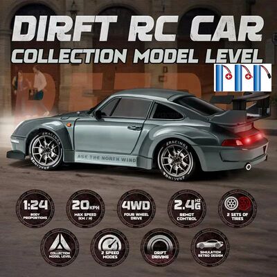 4WD RC Drift Car 2.4GHz 4x4 Racing RTR Radio Truck LED Light