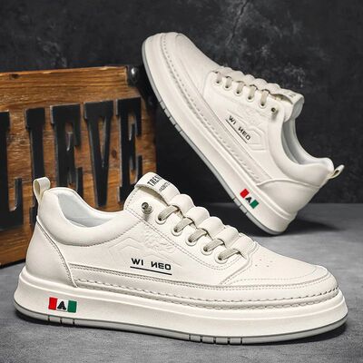 British style leather surface, waterproof casual sports snea