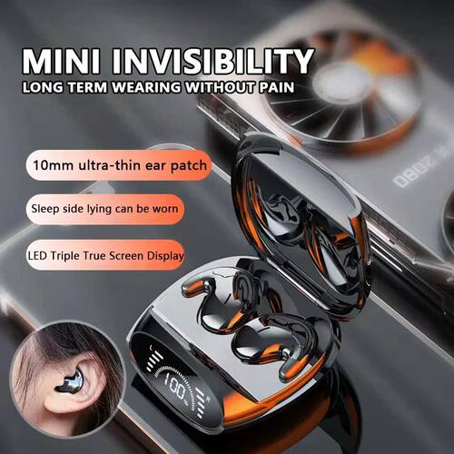 MD528 Invisible Earbuds Tiny Headphones Hidden Noise Cancell