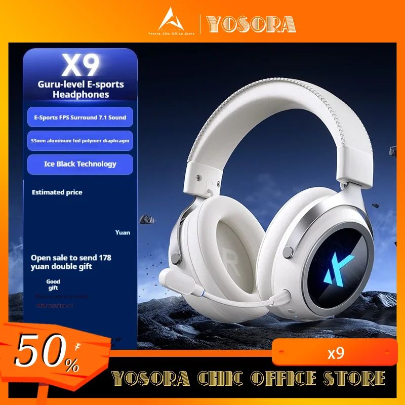 Mchose X9 Wireless Gaming Headphones 7.1 X9 Wireless Bluetoo图片