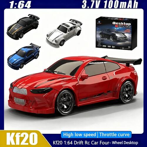 1/64 RC Drift Car KF20 4WD 2.4GHz Mini Remote Control Racing