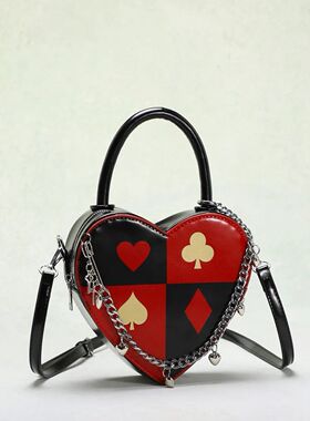 Women shoudler bag Fasion Love Bag Women's Creative Poker Ba