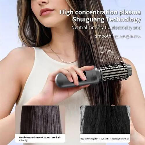 Y59A Portable Cordless Curling Iron Hair Brush,2600Mah Recha