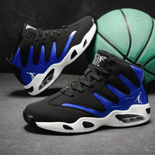 Men's Breathable Lightweight High-Top Basketball Shoes - Non