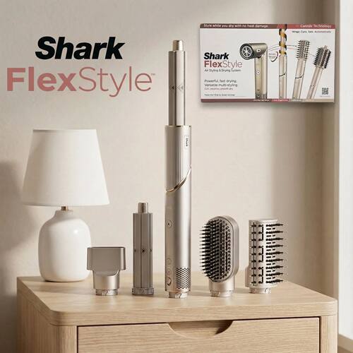 Shark Flexstyle HD430 Negative Ion Hair Dryer 5-in-1 Multi-f